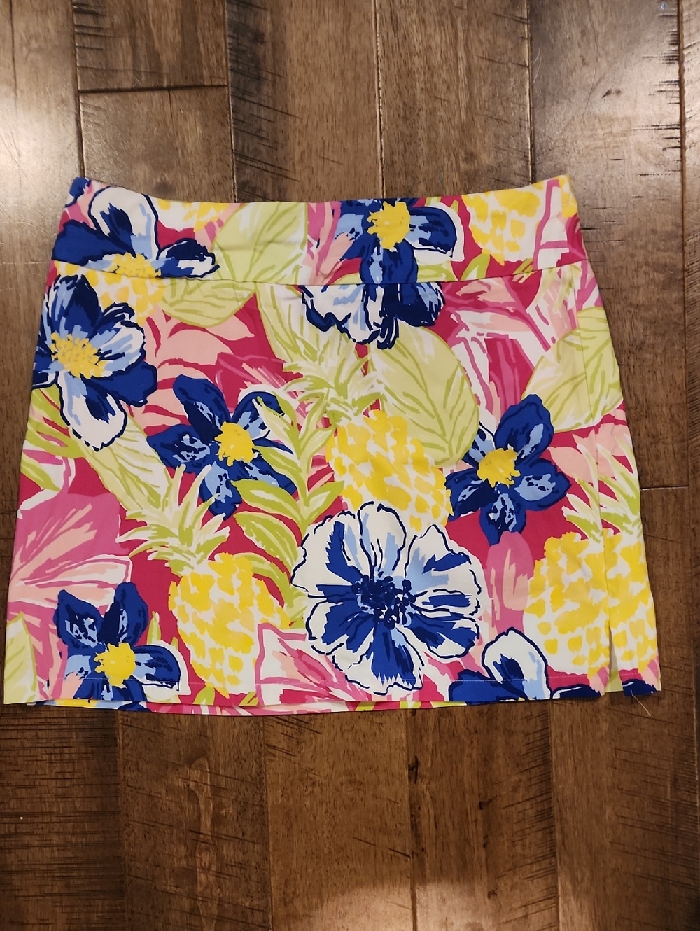 Rafaella Floral Skort in Pink, Blue & Yellow